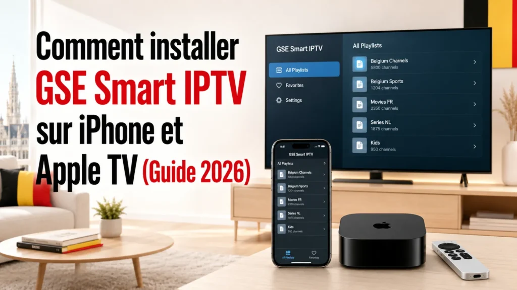 Comment installer GSE Smart IPTV sur iPhone et Apple TV (Guide 2026)
